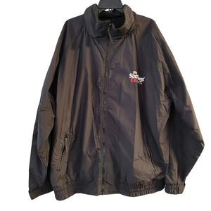 Vtg Six Flags Kodak Photographer Staff Jacket 3XL Black Theme Park Memorabilia